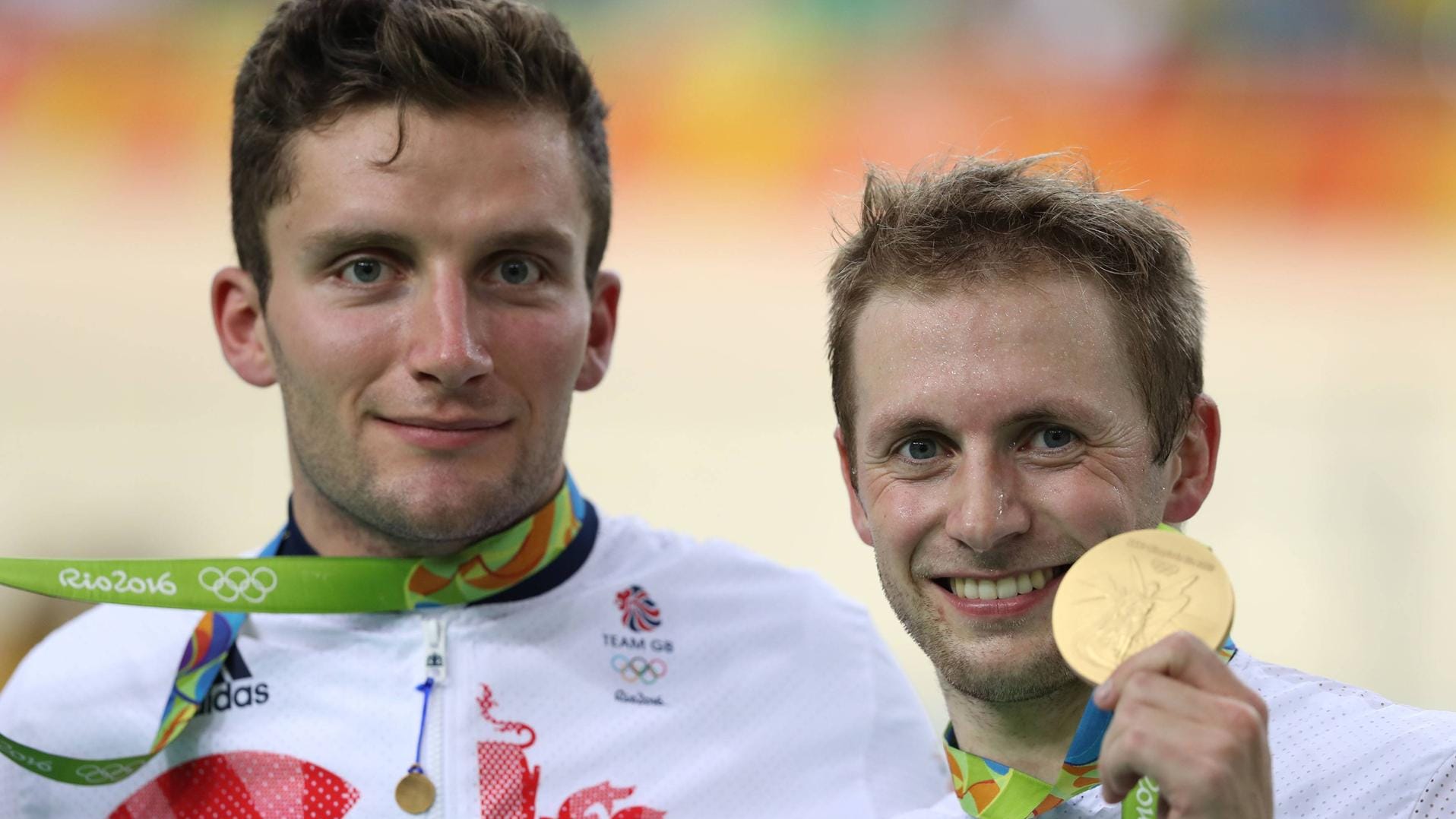 Olympiasieger: Callum Skinner (l.) mit Landsmann Jason Kenny.