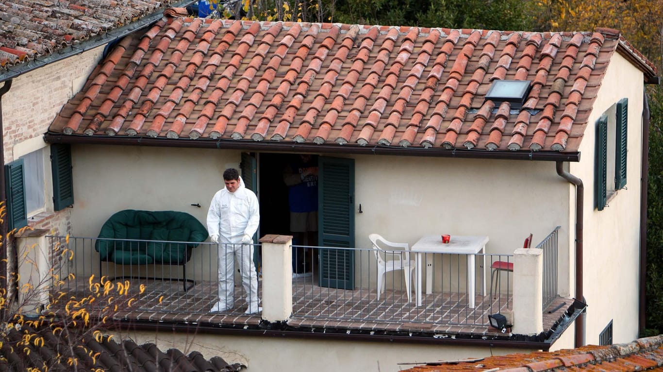 Perugia: In diesem Haus ist Meredith Kercher 2007 ermordet worden.