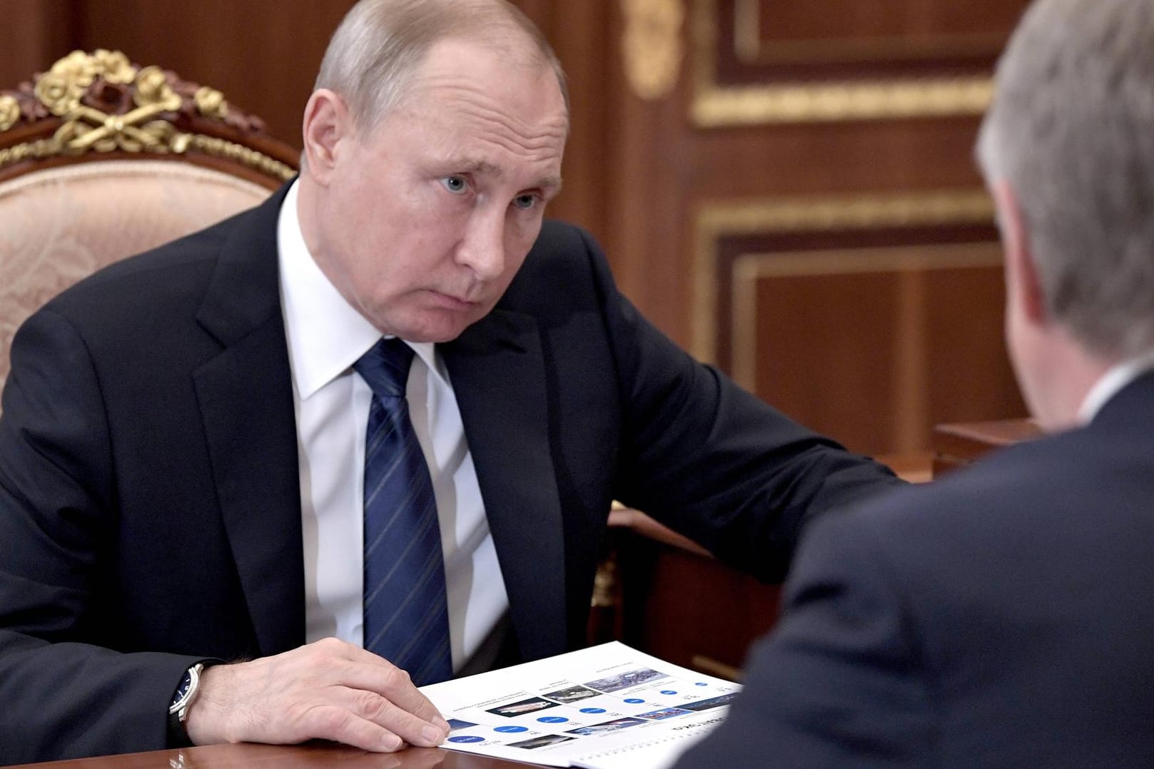 Russlands Präsident Wladimir Putin: In Russland können jetzt Onlinemedien bestraft werden, die vorgebliche "Falschnachrichten" verbreiten.