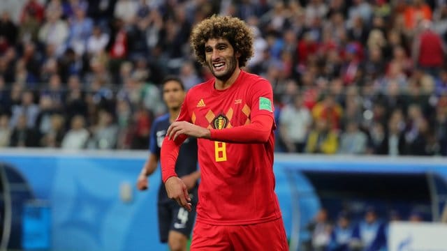 Zieht das Nationaltrikot aus: Marouane Fellaini.