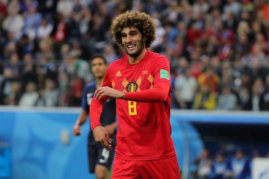 Zieht das Nationaltrikot aus: Marouane Fellaini.