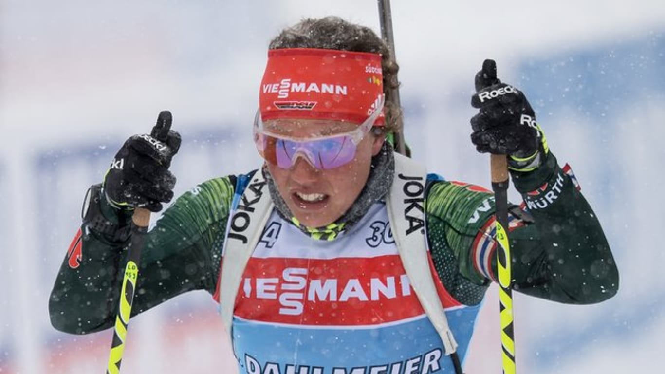Ist bei der Biathlon-WM in Östersund gefordert: Laura Dahlmeier.