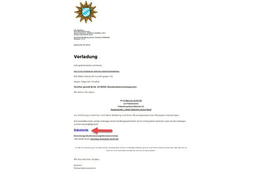 Für einen ersten Schreck reicht die Aufmachung: Das genügt den kriminellen Urhebern schon.