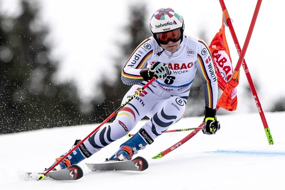 Viktoria Rebensburg in Aktion: Das deutsche Ski-Ass holte in Spindlermühle einen starken zweiten Platz.
