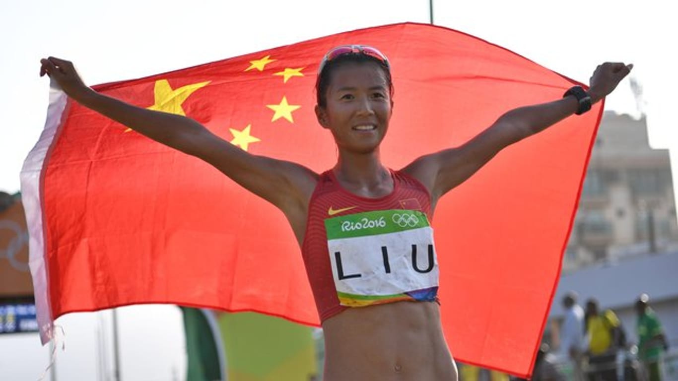 Liu Hong gewann 2016 in Rio de Janeiro olympisches Gold über 20 Kilometer Gehen.