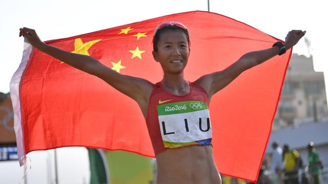 Liu Hong gewann 2016 in Rio de Janeiro olympisches Gold über 20 Kilometer Gehen.