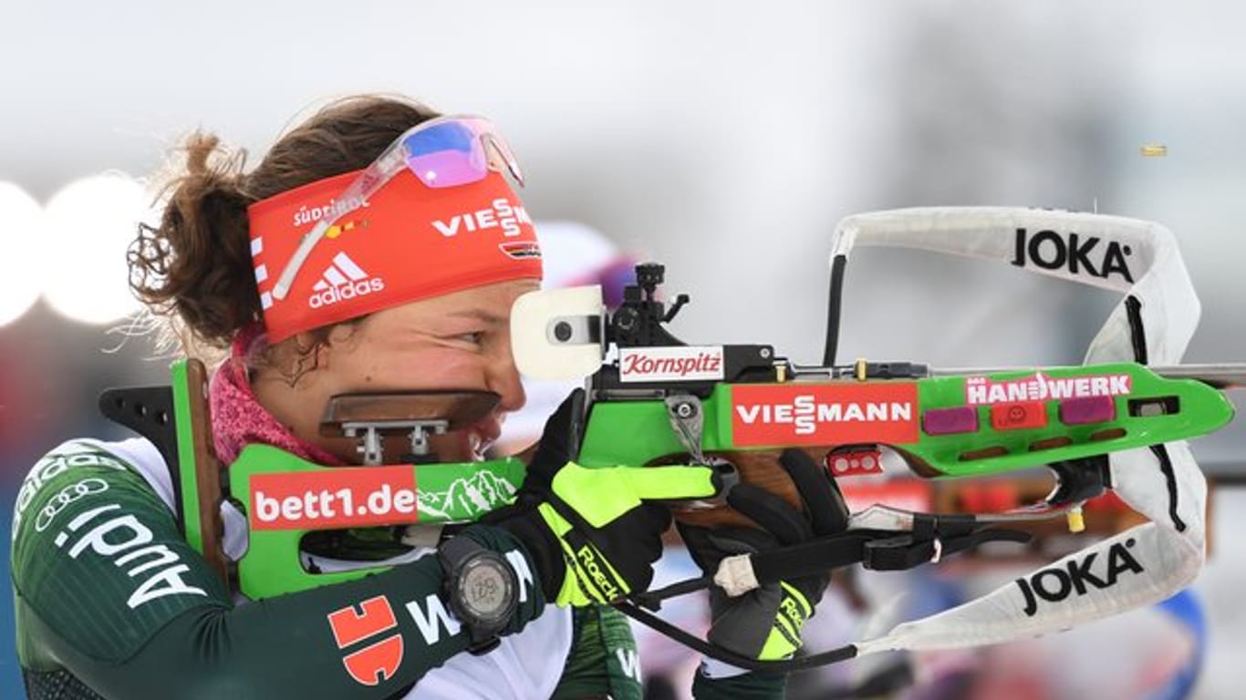 Laura Dahlmeier hofft bei der Biathlon-WM auf eine weitere Medaille.