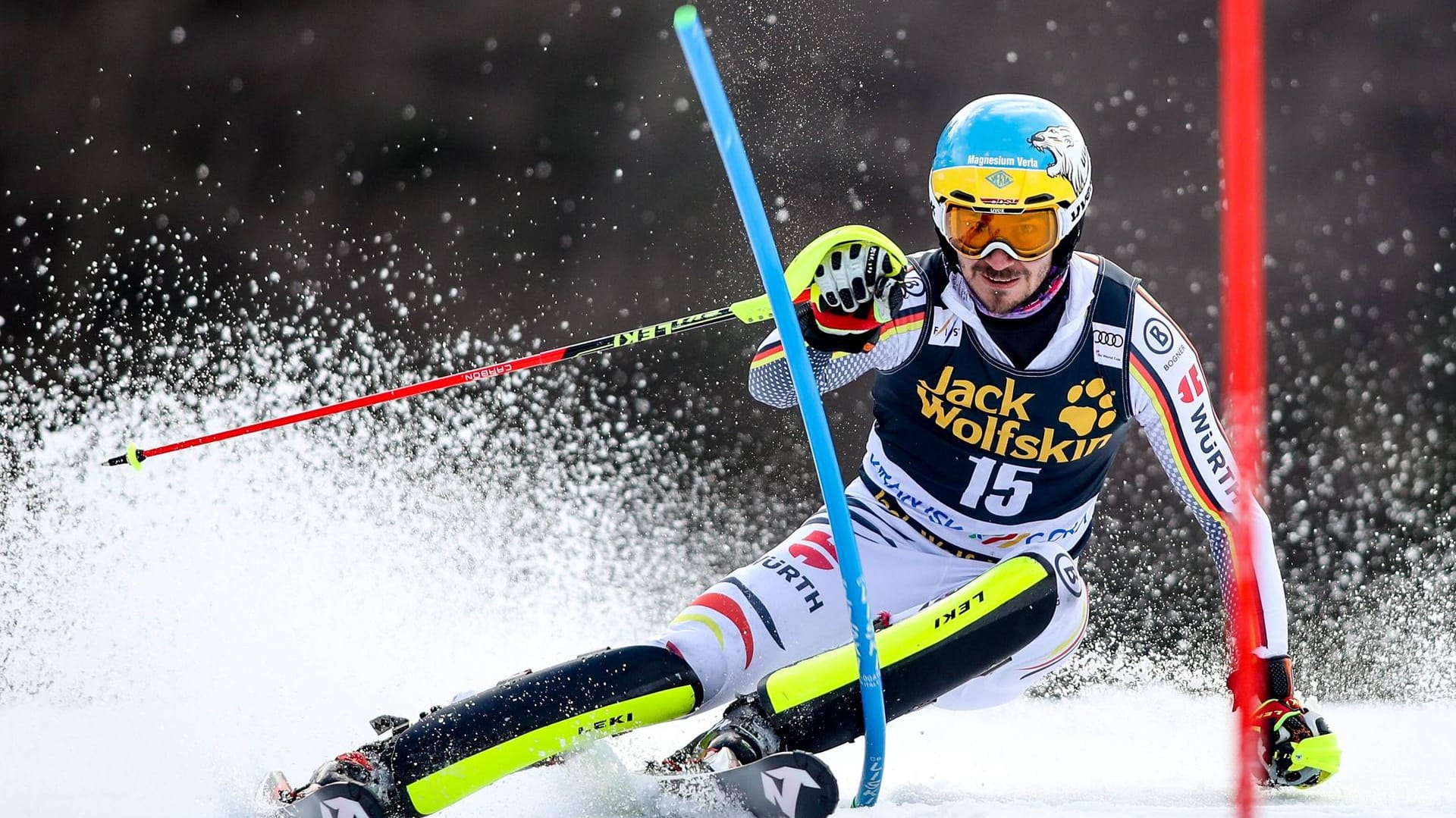 Felix Neureuther auf der Piste in Kranjska Gora.