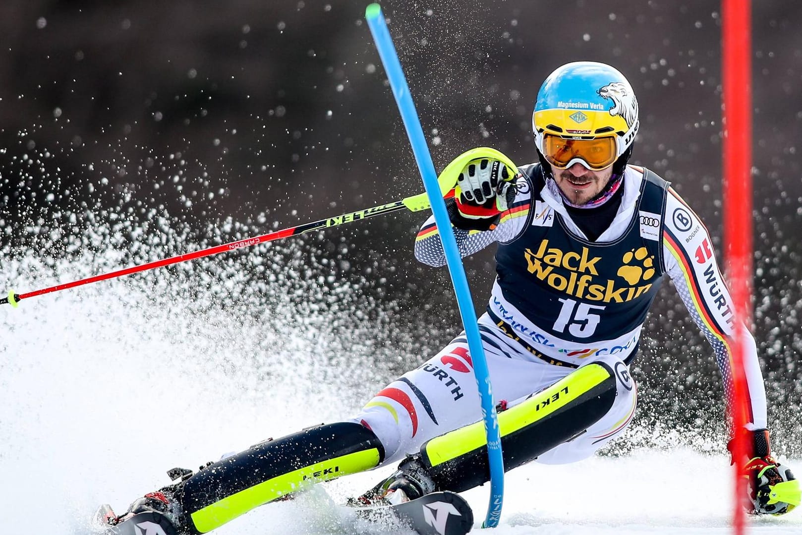 Felix Neureuther auf der Piste in Kranjska Gora.