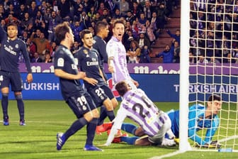 Real Madrid gewinnt gegen Real Valladolid: Der Videobeweis nahm Real Valladolid mehrere Tore wieder weg.