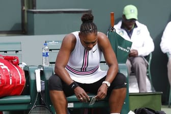 Serena Williams musste in Indian Wells aufgeben.
