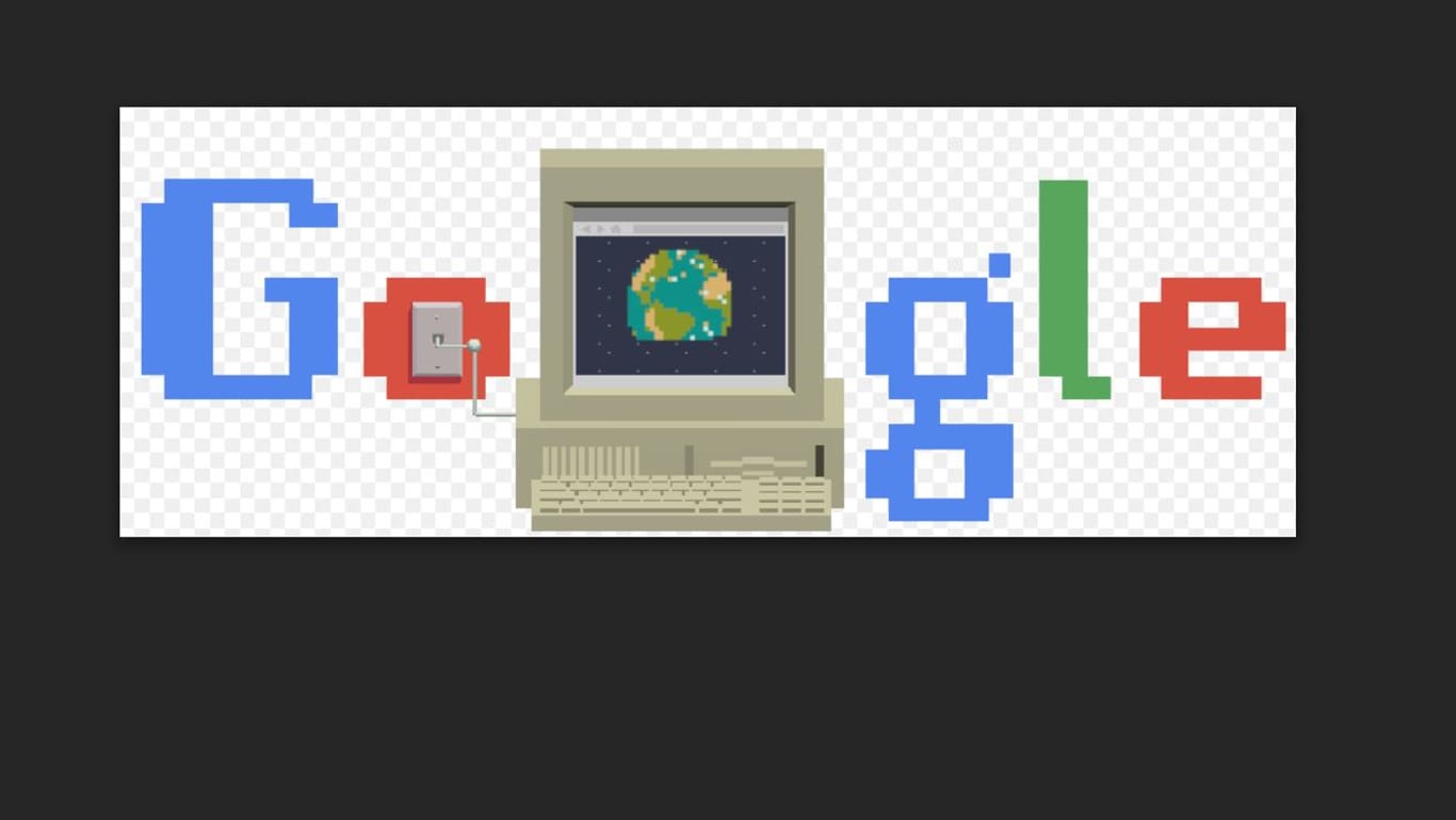 Das Google Doodle zu 30 Jahre World Wide Web.