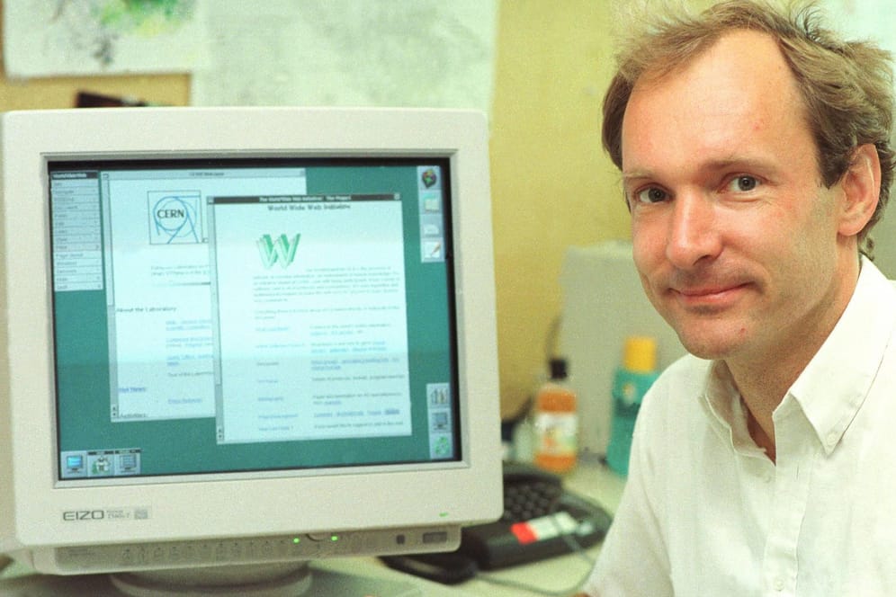 WWW-Erfinder Tim Berners-Lee 1994 in Genf.