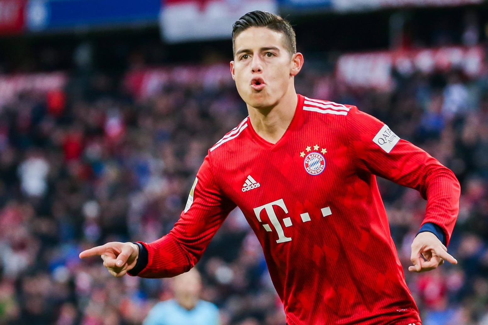 Bayern Münchens Mittelfeldspieler James Rodriguez überzeugte beim 6:0-Sieg gegen Wolfsburg.