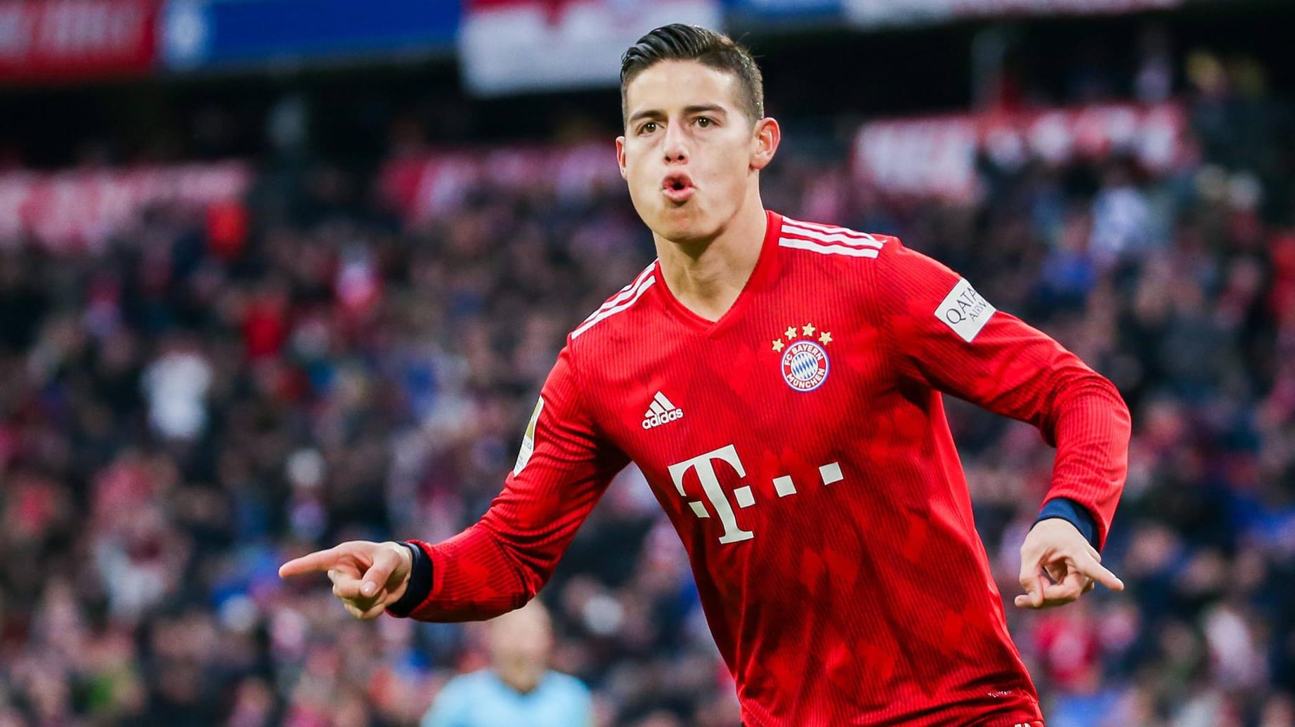 Bayern Münchens Mittelfeldspieler James Rodriguez überzeugte beim 6:0-Sieg gegen Wolfsburg.