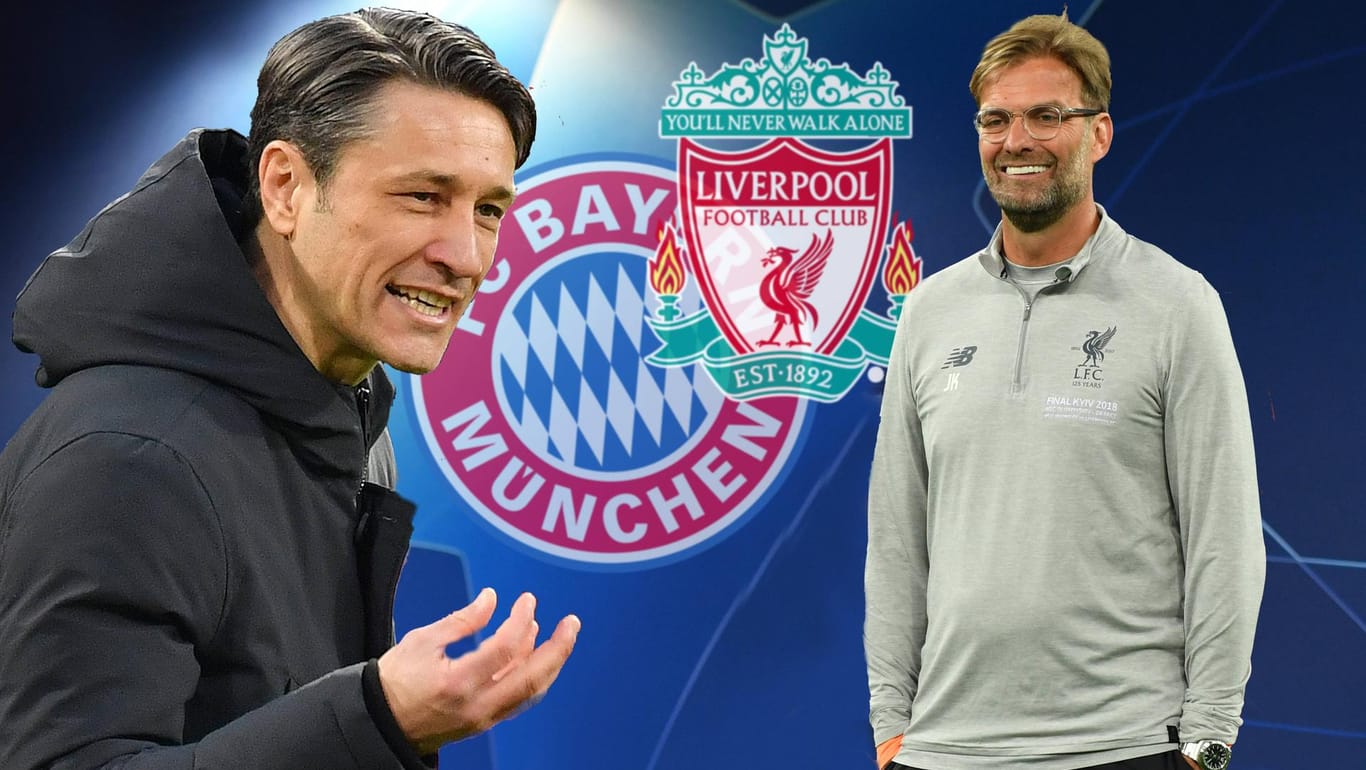 Bayern-Trainer Niko Kovac (l.) trifft am Mittwochabend erneut auf Jürgen Klopp und den FC Liverpool. Reicht es beim zweiten Mal für einen Sieg des deutschen Rekordmeisters?