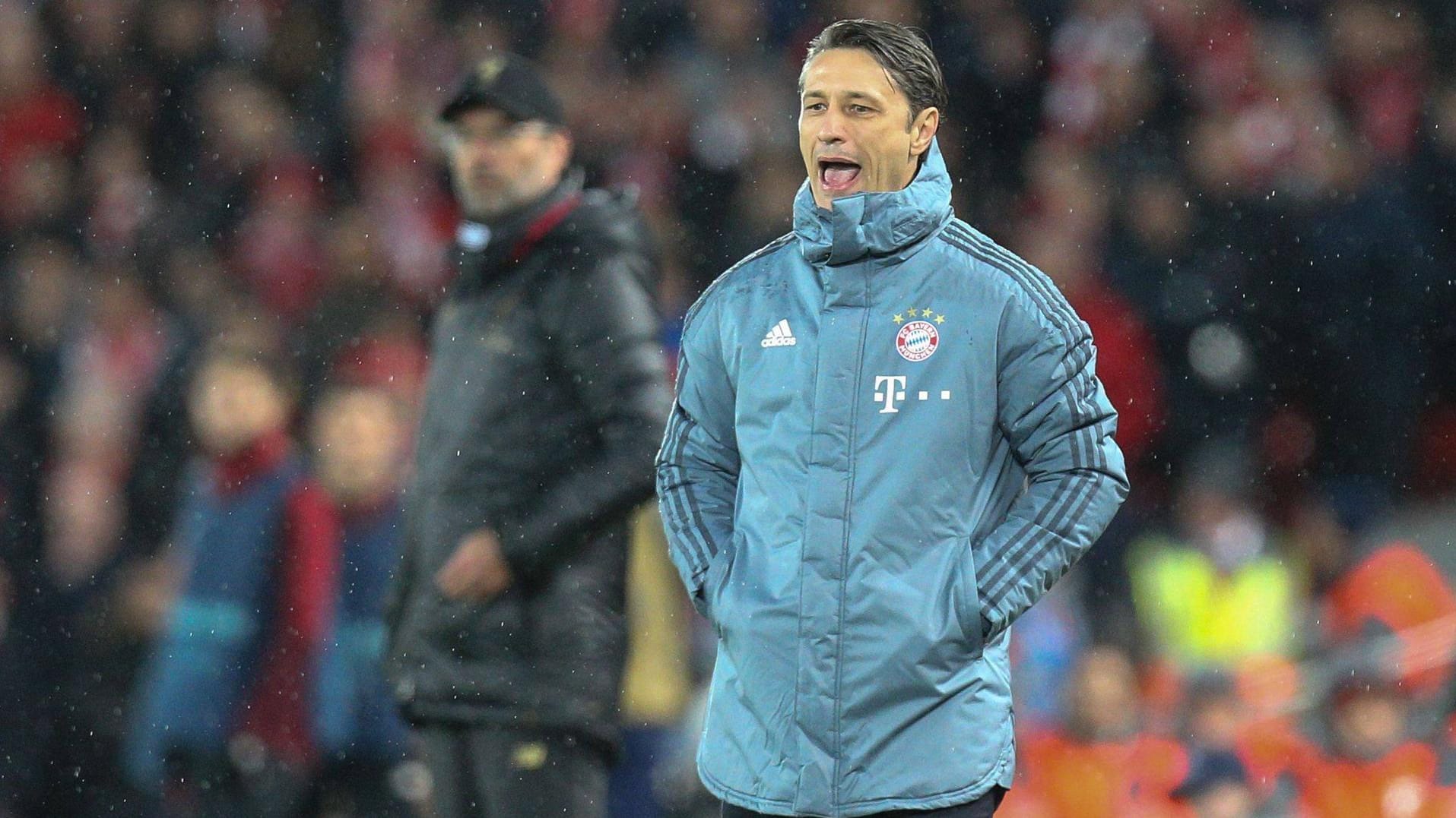 Unter Druck: Bayern-Trainer Niko Kovac (vorn) und sein Liverpool-Kollege Jürgen Klopp (hinten).