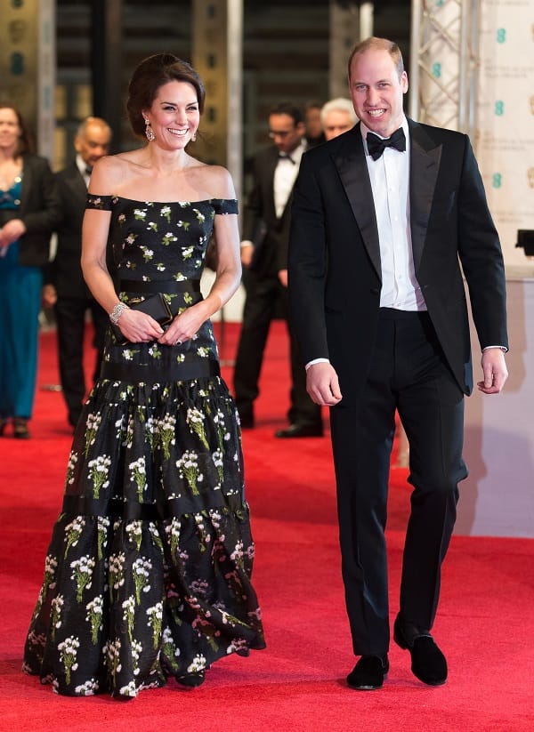 Herzogin Kate mit Prinz William bei den British Academy Film Awards im Februar 2017.