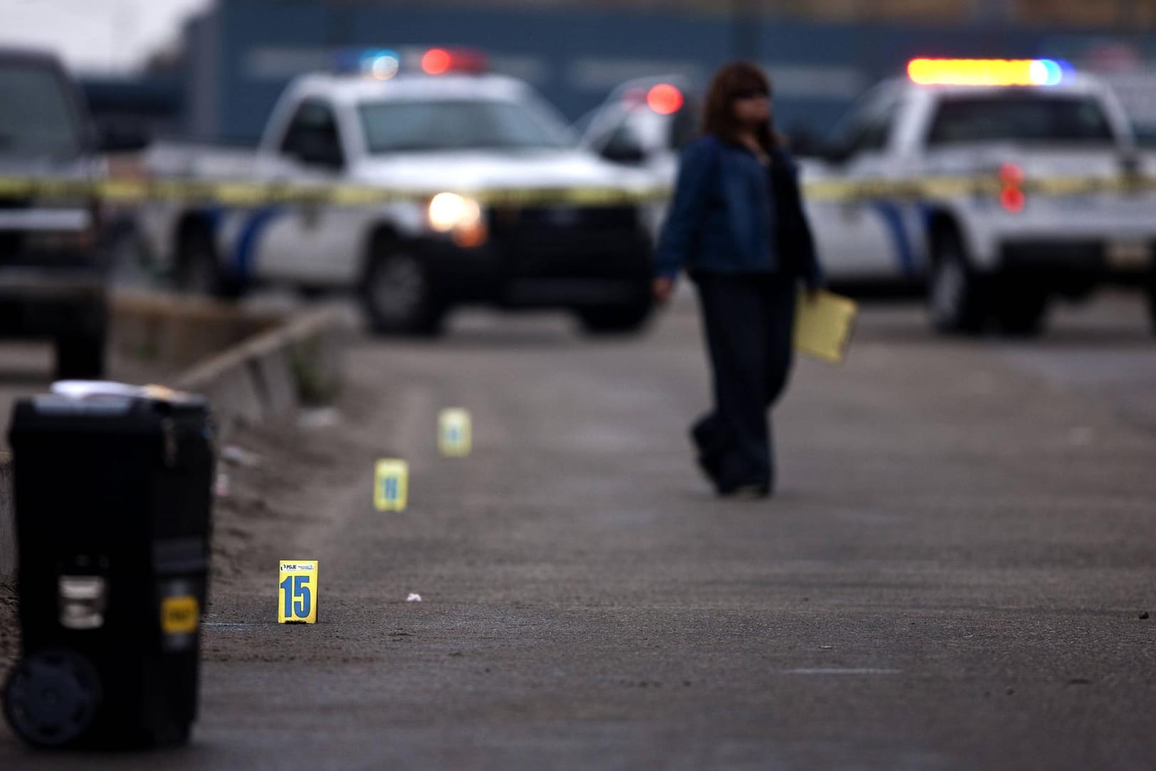 Spurensicherung in Tijuana nach einer Schießerei mit drei Toten: Die Stadt an der Grenze zu den USA hatte 2018 die höchste Mordrate weltweit. (Archivfoto)