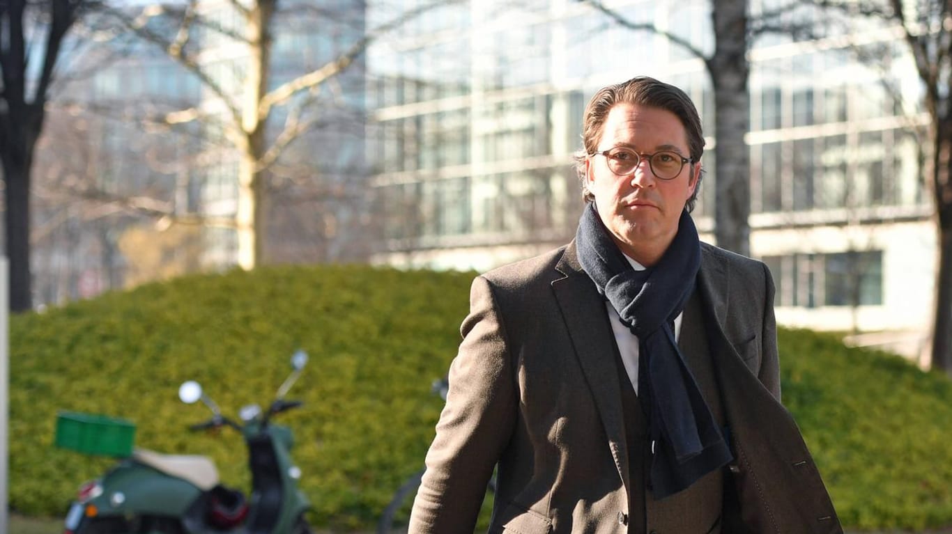 Andreas Scheuer auf dem Weg zu einer CSU-Vorstandssitzung im Februar in München.