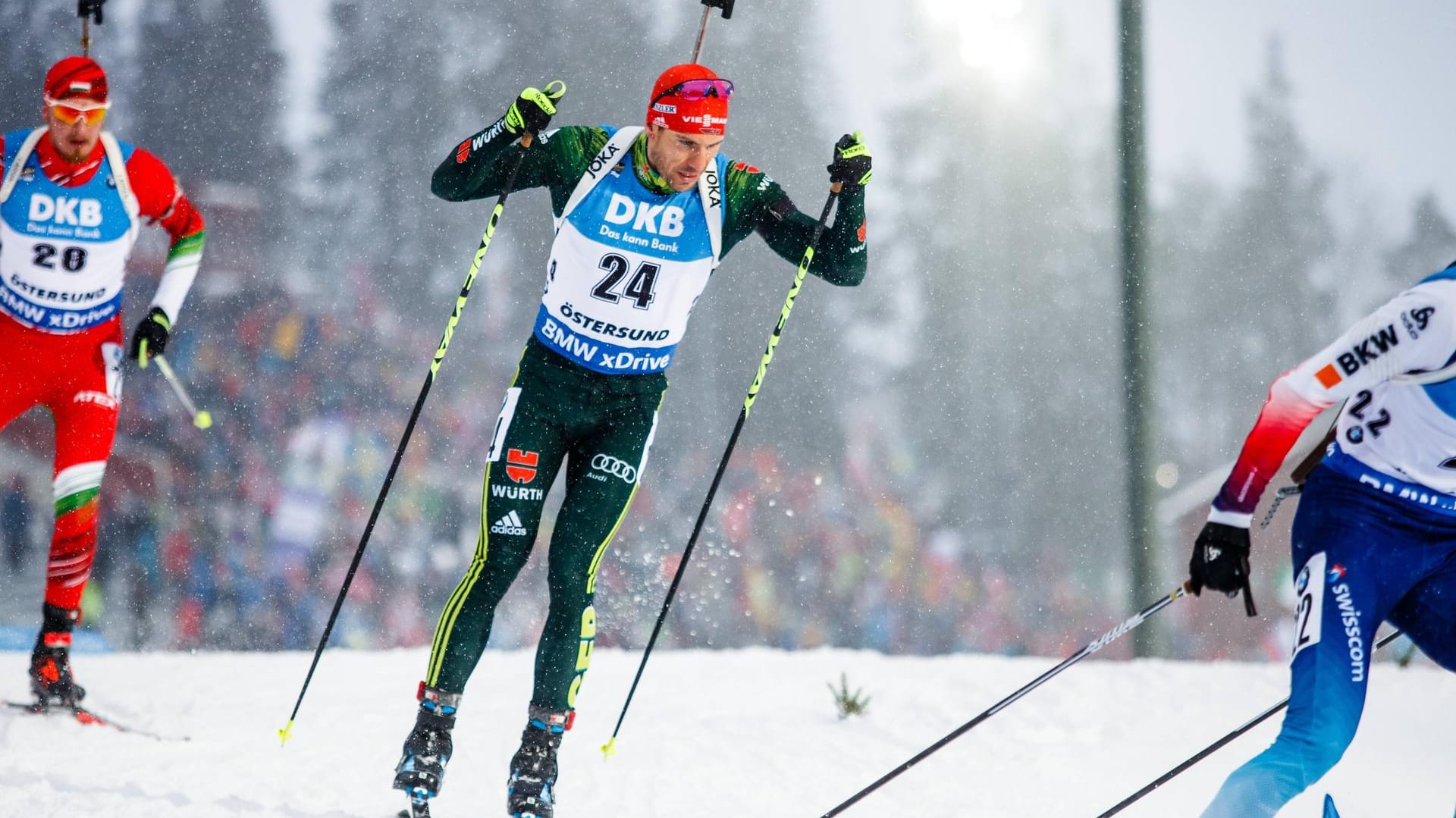 Starke Leistung: Arnd Peiffer holte in Östersund erstmals WM-Gold im Einzel.