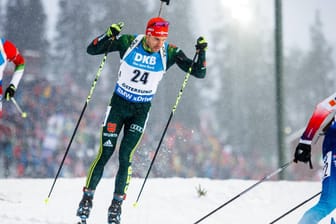 Starke Leistung: Arnd Peiffer holte in Östersund erstmals WM-Gold im Einzel.