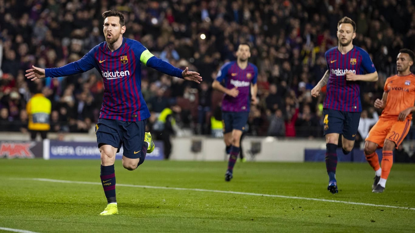 Starker Auftritt: Lionel Messi gelang gegen Lyon ein Doppelpack.