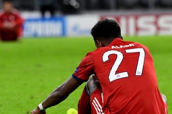 Bayern Münchens Abwehrspieler David Alaba war nach dem Aus in der Champions League völlig bedient.