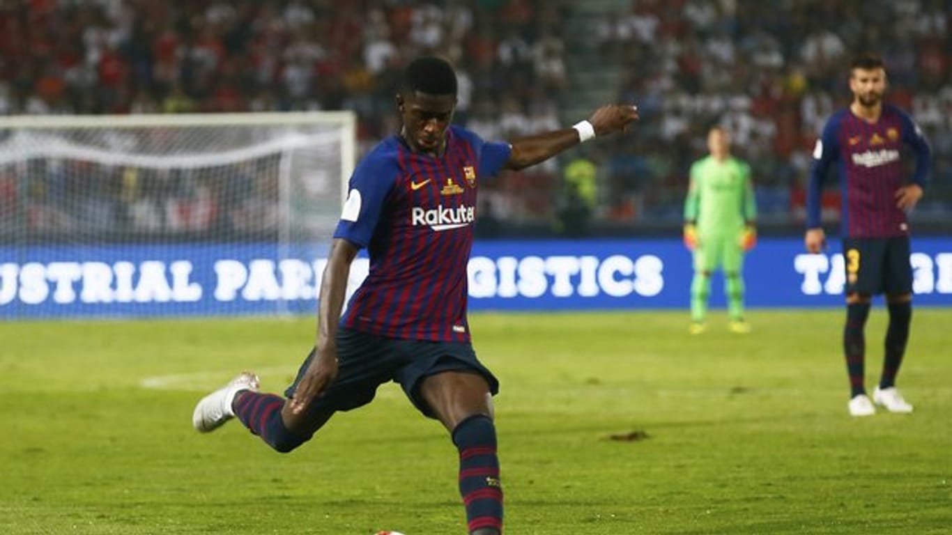 Barcelonas Ousmane Dembélé hat sich erneut verletzt.