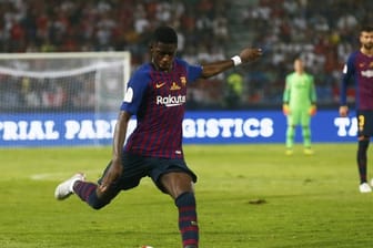 Barcelonas Ousmane Dembélé hat sich erneut verletzt.