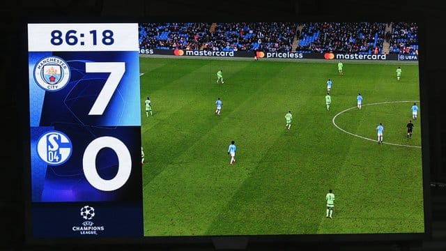 Der FC Schalke 04 ging im Champions-League-Rückspiel bei Manchester City mit 0:7 unter.