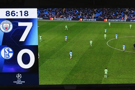 Der FC Schalke 04 ging im Champions-League-Rückspiel bei Manchester City mit 0:7 unter.