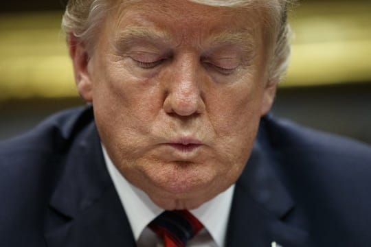 Donald Trump im Roosevelt Room des Weißen Hauses.