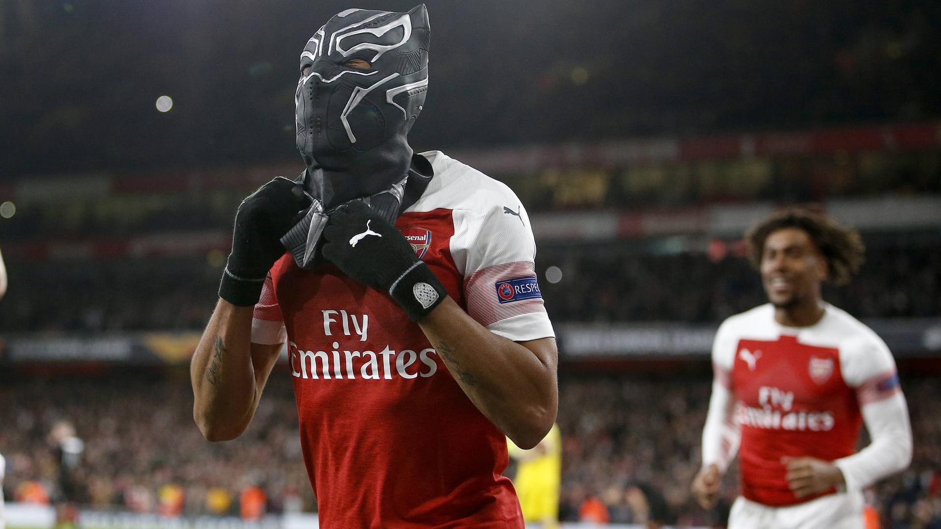 Jubelte als "Black Panther": Pierre-Emerick Aubameyang.