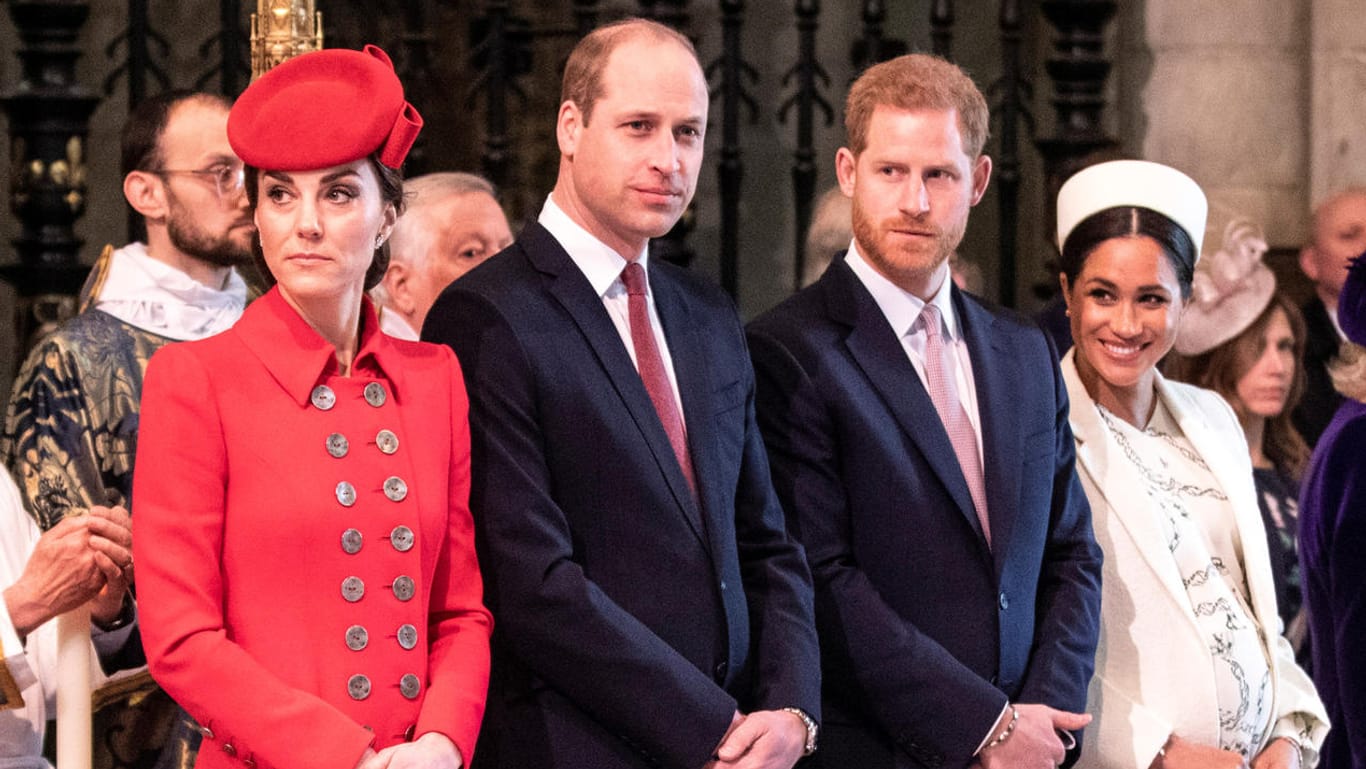 Herzogin Kate, Prinz William, Prinz Harry und Herzogin Meghan: Die vier haben bald keinen gemeinsamen Haushalt mehr.