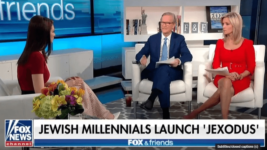 Elizabeth Pipko (l.) am Dienstag bei "Fox & Friends"