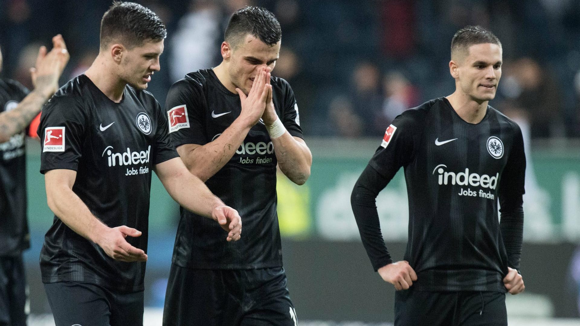 Top-Trio: Frankfurts Jovic, Kostic und Gacinovic (v. li.) sind auch für Krstajic von großer Bedeutung.