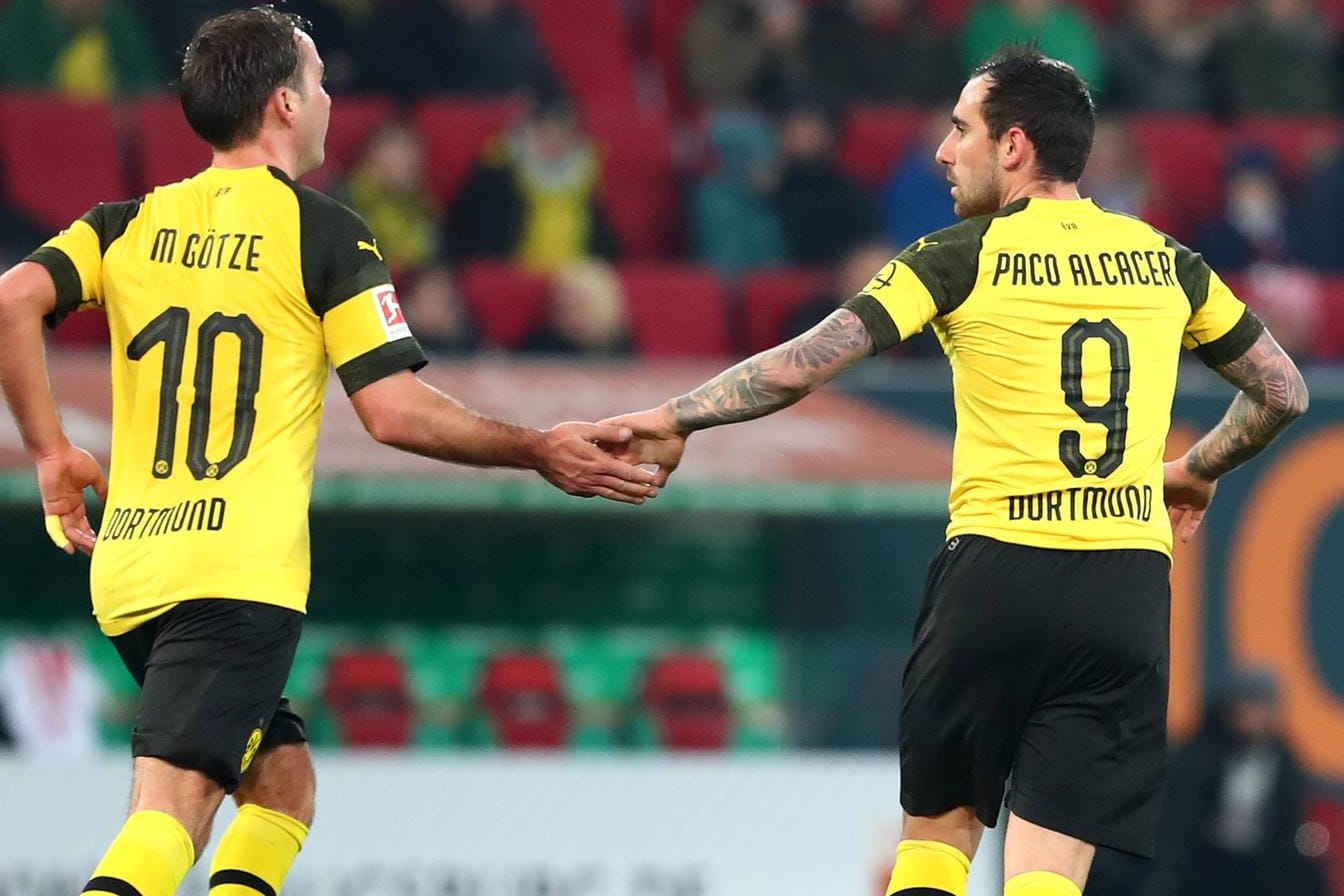 Nicht dabei in der Hauptstadt: Mario Götze (l.) und Paco Alcacer.
