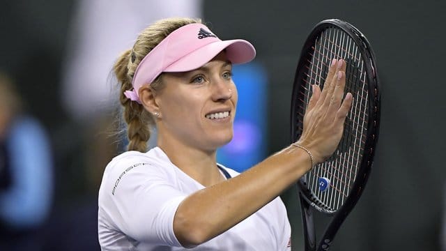 Hat die Belinda Bencic besiegt und steht nun im Finale von Indian Wells: Angelique Kerber freut sich über ihren Erfolg.