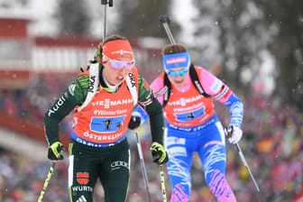 Biathlon-WM: Laura Dahlmeier blieb beim letzten Schießen in der Staffel fehlerfrei.
