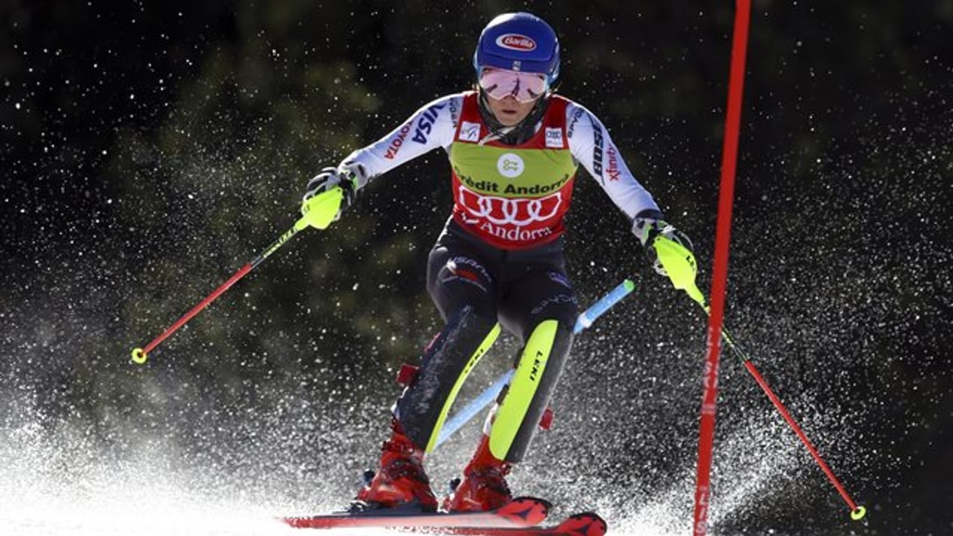 Mikaela Shiffrin gewinnt auch den Slalom in Soldeu.