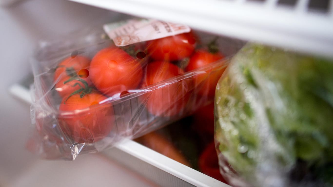 Gemüse in einem Kühlschrank: Eine Dating-App verkuppelt Singles anhand ihres Kühlschrank-Inhalts.