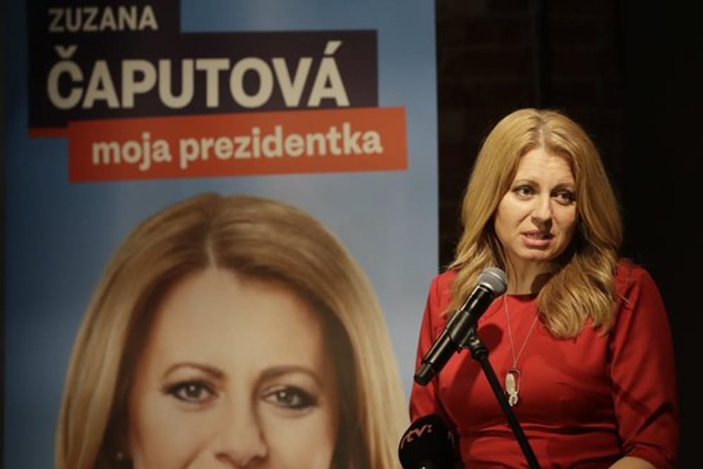 Zuzana Caputova hat die erste Runde der Präsidentschaftswahl klar gewonnen.