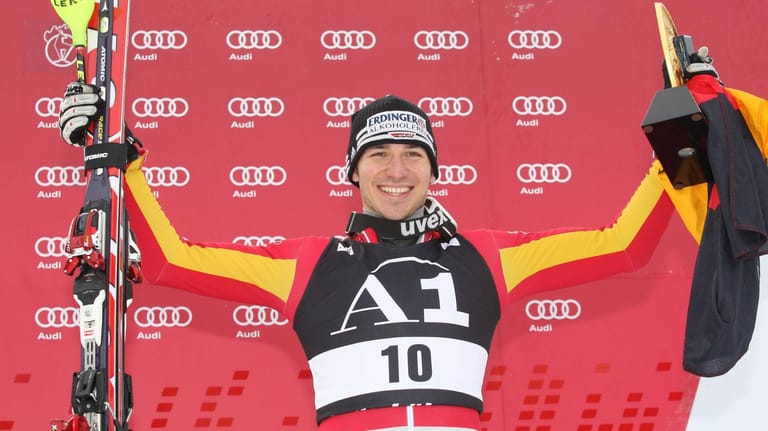 24. Januar 2010: Felix Neureuther gewinnt in Kitzbühel seinen ersten Weltcup.