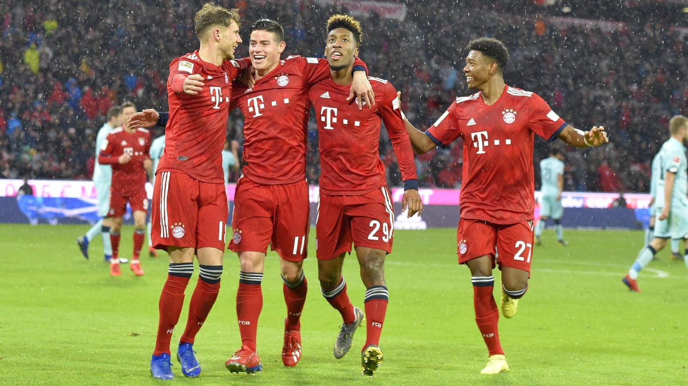 Derzeit in Torlaune: die Bayern trafen 17 Mal in den letzten drei Bundesliga-Partien.