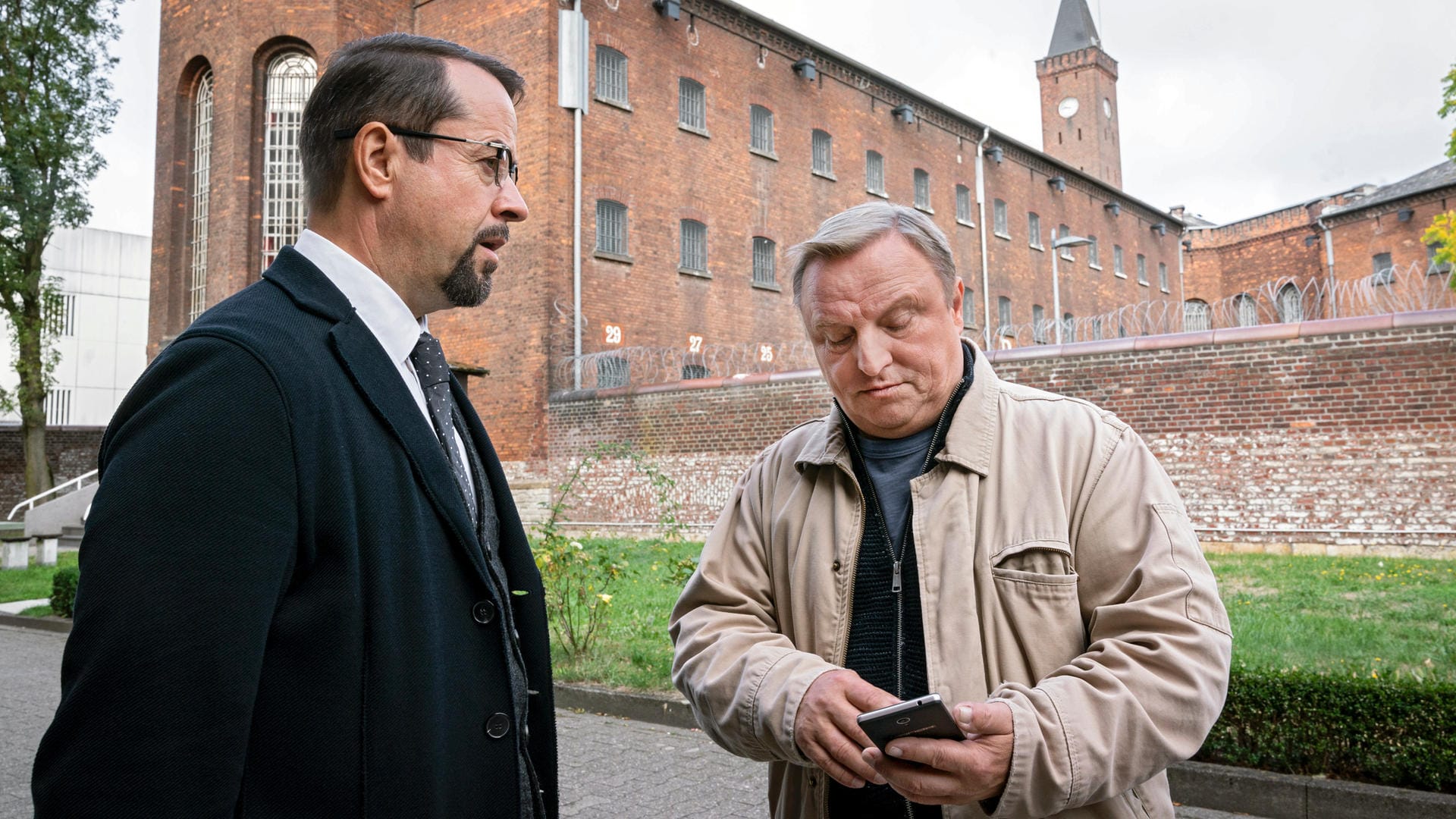 Das Ermittlerteam aus Münster: Kommissar Frank Thiel (Axel Prahl) und Prof. Karl-Friedrich Boerne (Jan Josef Liefers).