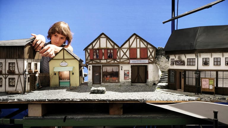 Die Kulisse des Spiels "Trüberbrook": Das Dorf entstand zunächst als Miniaturmodell.