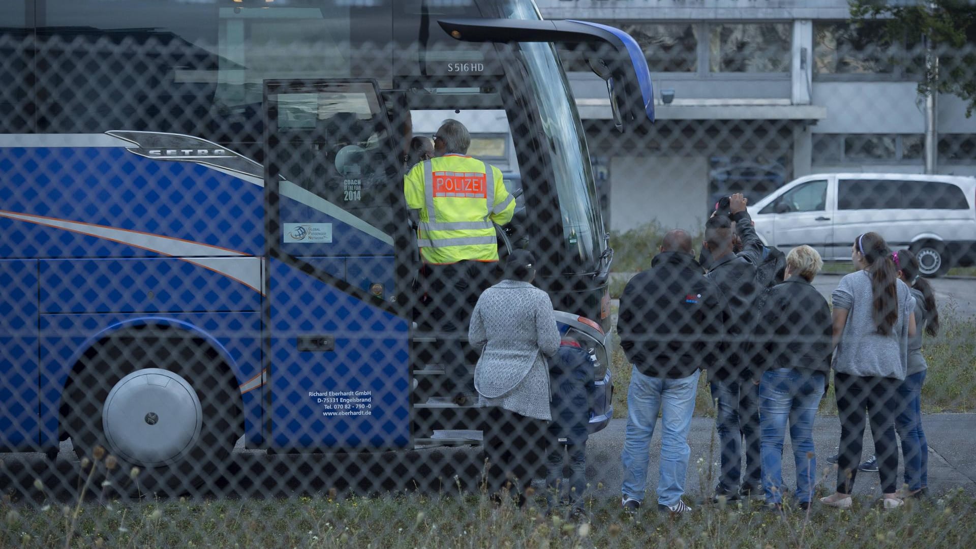 Archivbild: Abschiebung von Flüchtlingen im Baden Airpark in Rheinmünster.