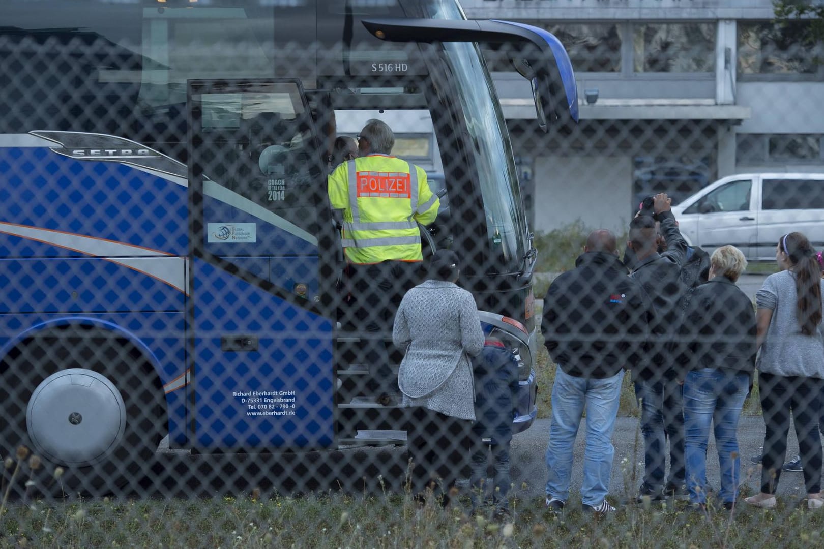 Archivbild: Abschiebung von Flüchtlingen im Baden Airpark in Rheinmünster.