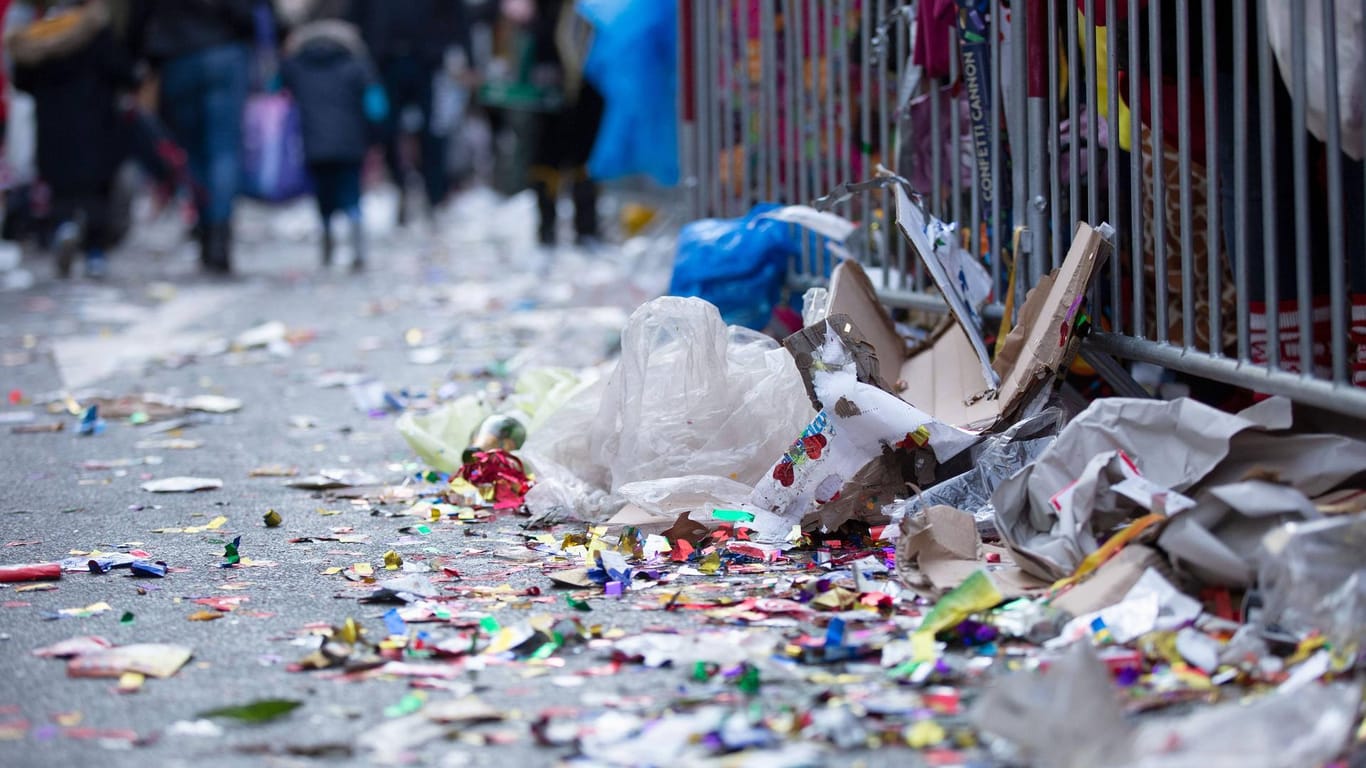 Nach dem Karneval: Die Stadt Stuttgart will nun stärker gegen Müllverschmutzung vorgehen. (Symbolfoto)